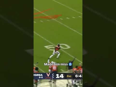Perfect sidestep 🤩 #virginiacavaliers #accfootball #collegefootball