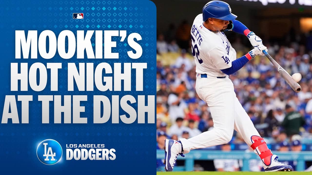 Mookie Betts homers TWICE and collects 3 total hits (5 RBIs) with the Dodgers! | MLB Highlights