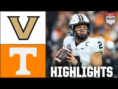 Vanderbilt Commodores vs. Tennessee Volunteers | Full Game Highlights | ESPN College Football