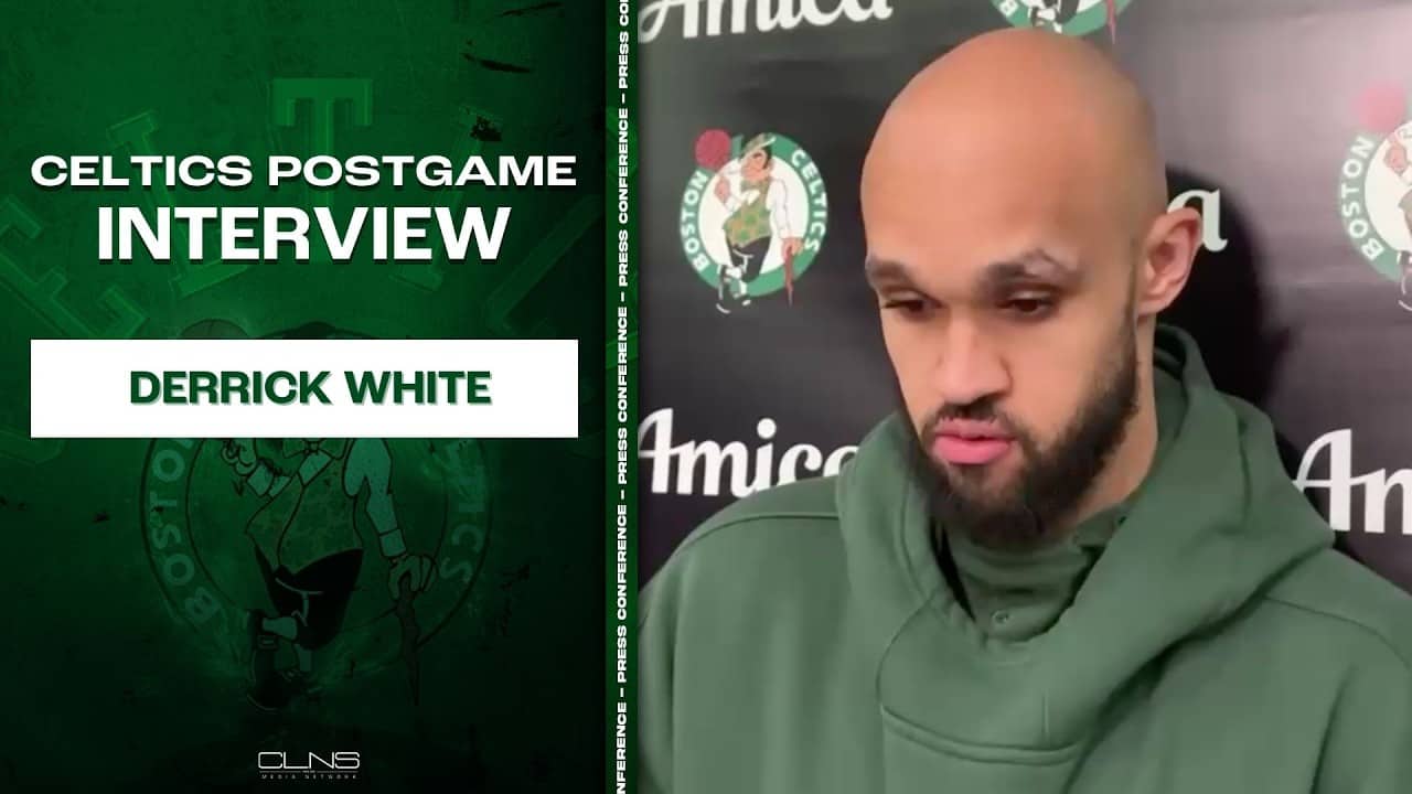 Derrick White REACTS to Game 7 Loss | Celtics vs 76ers Game 7 Postgame