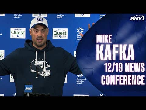 Mike Kafka on ending Giants' losing streak: 'That's our only focus.'