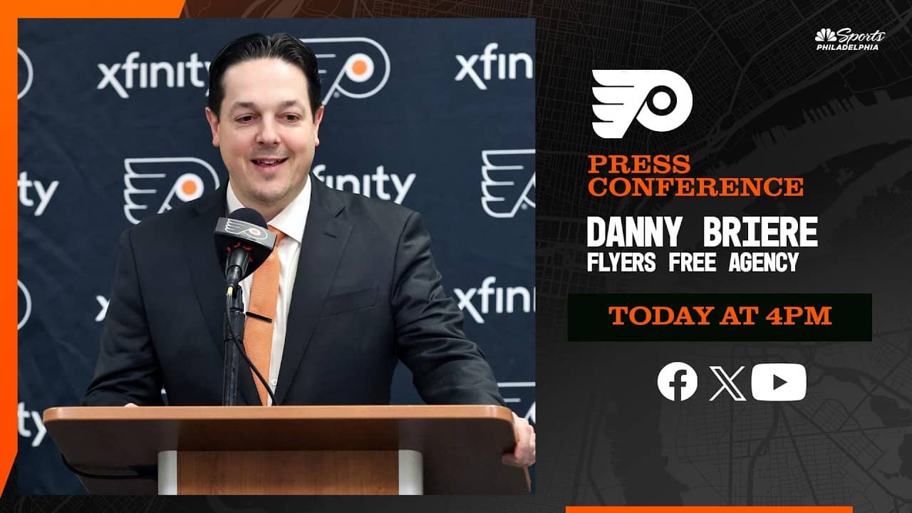 Flyers NHL Free Agency Danny Briere press conference | Today at 4pm