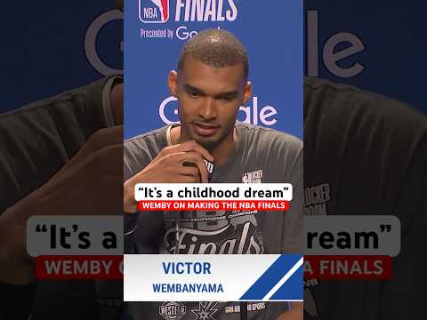 Wemby says it would be a childhood dream to win the Larry O’Brien trophy