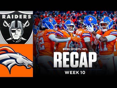 Broncos Avoid Upset vs Raiders, Extend Win Streak to 7 and Improve to 8-2 | Game Recap
