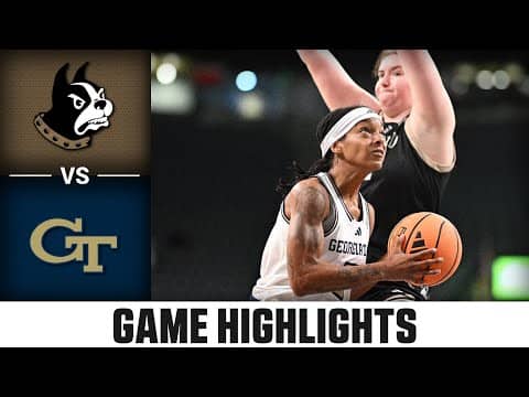 Wofford vs. Georgia Tech Game Highlights | 2025-26 ACC Women's Basketball