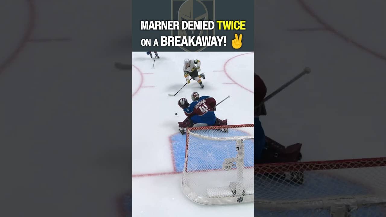 One breakaway, TWO chances for Marner 👀
