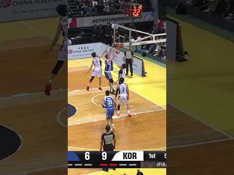 Brandon Gilbeck making a BIG statement for Chinese Taipei 🔥 #FIBAWC