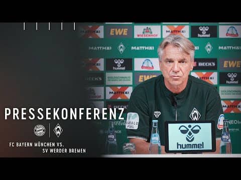 Pressekonferenz mit Horst Steffen vor Bayern München | FC Bayern München - SV Werder Bremen