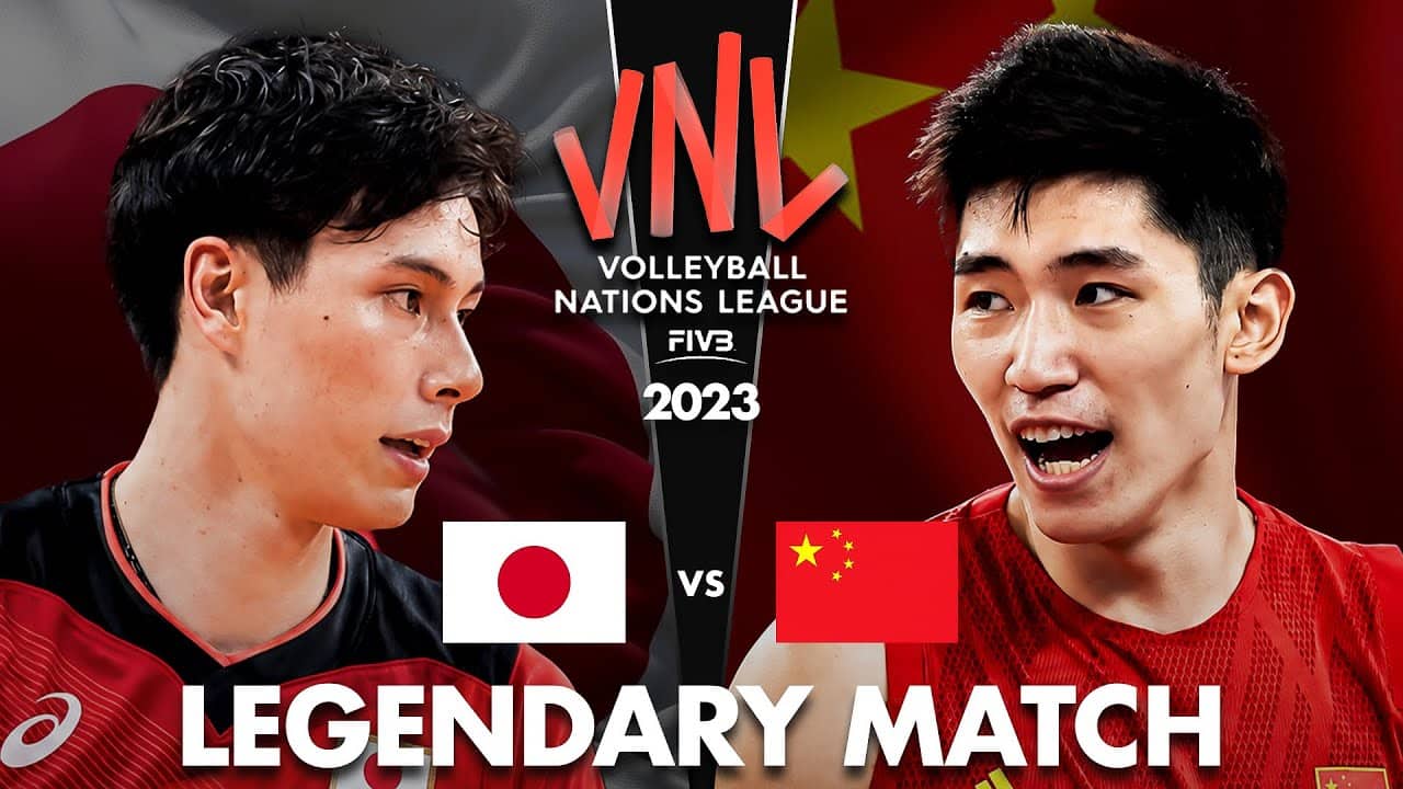 Legendary Volleyball Match | Japan vs China | Men's VNL 2023