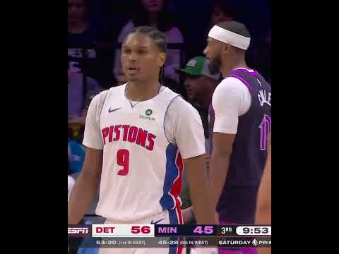 3rd Quarter Top Plays | Pistons vs. T-Wolves #nba #pistons