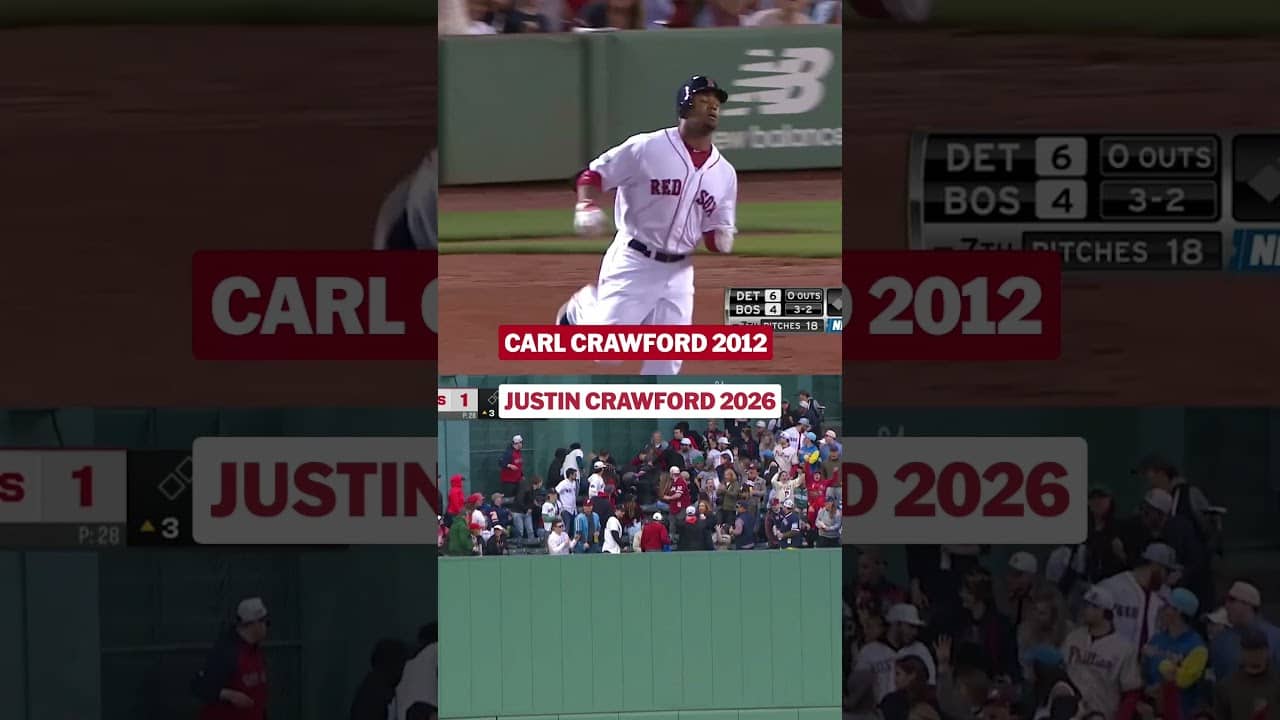 Full circle moment for the Crawford family at Fenway Park tonight ❤️