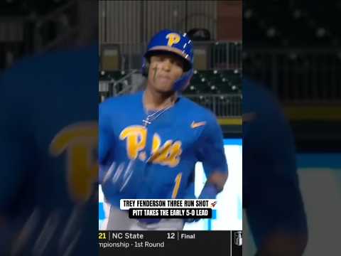 Trey goes yard 👀 #pittsburghpanthers #pitt #collegebaseball #baseball #ncaabaseball #sports