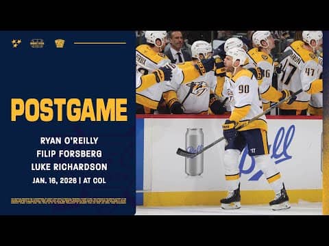 O’Reilly, Forsberg & Richardson - Postgame: Jan. 16, 2026