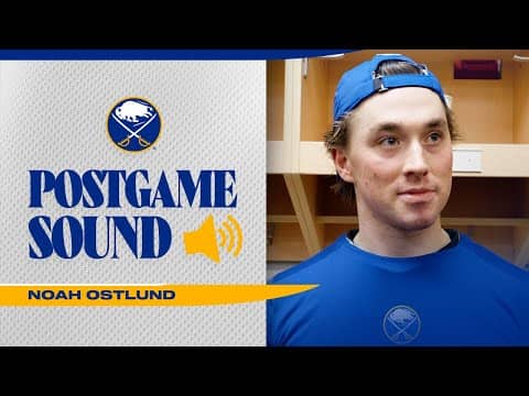 "I've Been Feeling Good" | Noah Ostlund After Scoring In 3-2 Overtime Win | Buffalo Sabres