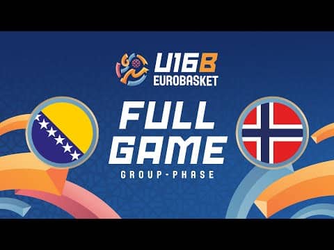 Group Phase | BIH v NOR | Full Basketball Game | FIBA U16 Women's EuroBasket 2025 Div. B