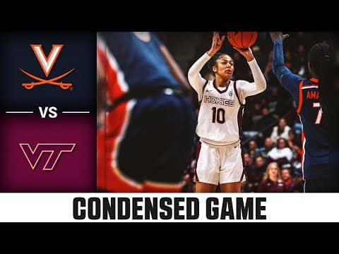 Virginia vs. Virginia Tech Condensed Game | 2025-26 ACC Women's Basketball