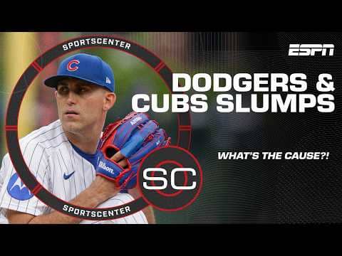 What's causing SLUMPS for the Dodgers & Cubs?! 📉 | SportsCenter