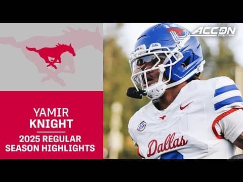 Yamir Knight 2025 Regular Season Highlights | SMU Wide Receiver