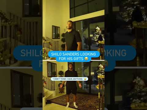 Shilo was on a mission to find his gifts 😂 (via shilosanders/TT)