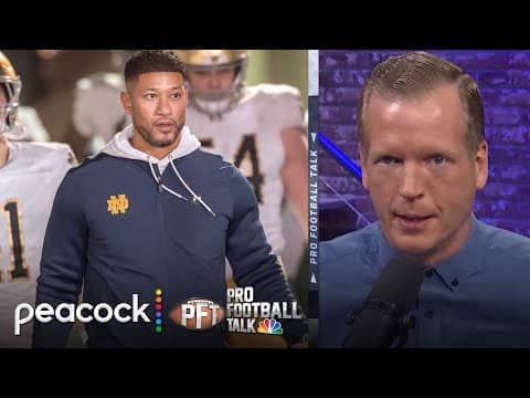 Notre Dame head coach Marcus Freeman generating NFL interest | Pro Football Talk | NFL on NBC