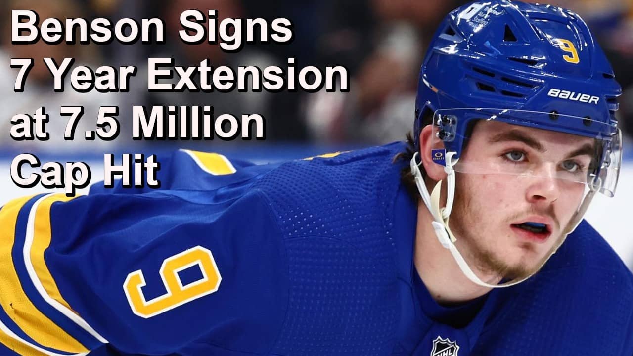 Sabres Extend Benson, Flames Looking to Move Zary, Jets Extend Rosen, DuPont to Michigan