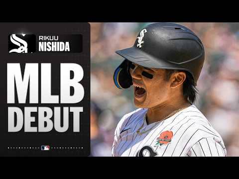 Welcome to the show, Rikuu Nishida! (1st outfield assist & hit in first MLB game!) | MLB Highlights