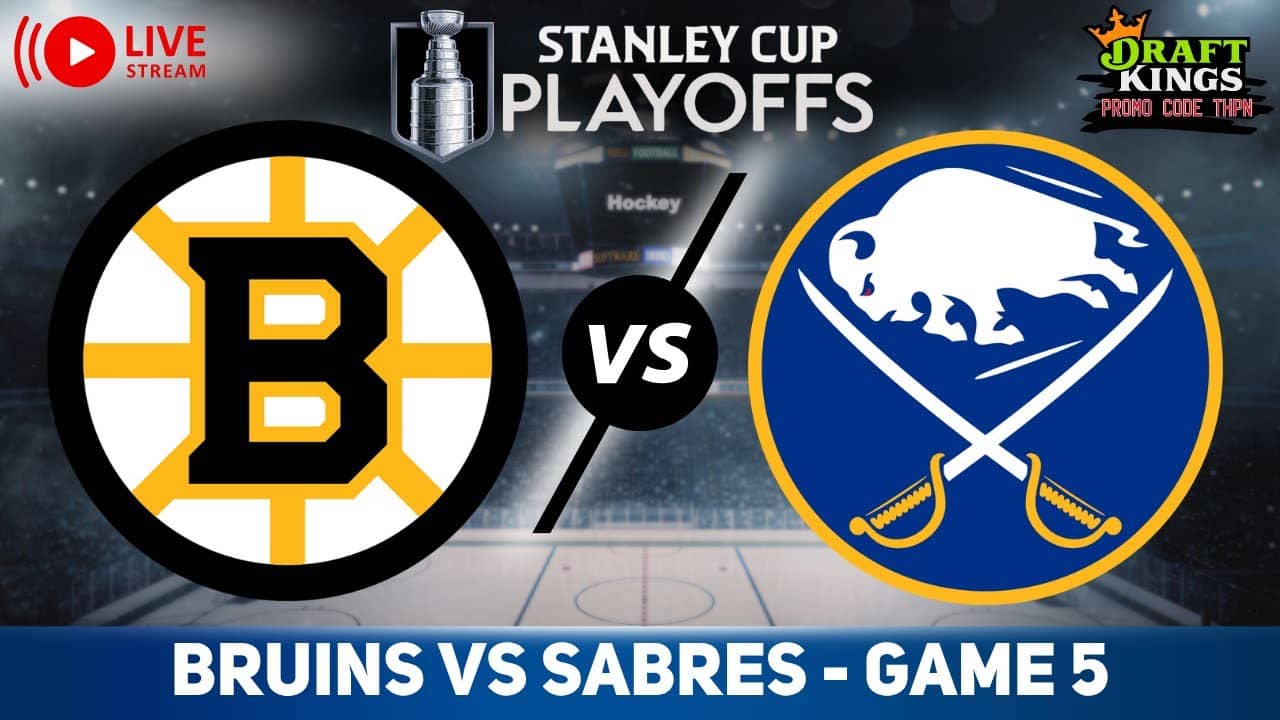 Boston Bruins vs Buffalo Sabres GAME 5 | LIVE GAME REACTION & PLAY-BY-PLAY
