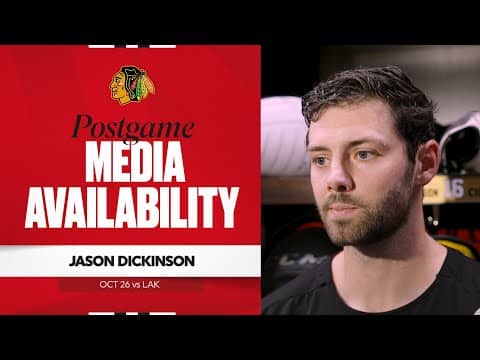 "It was self-inflicted." | Jason Dickinson Postgame 10.26.25