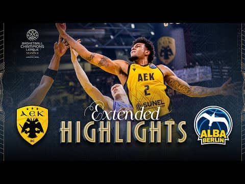AEK BC v ALBA BERLIN | Round of 16 | Full Game Highlights | #BasketballCL 2025-26