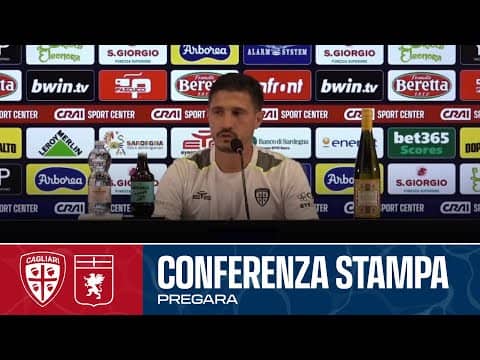 SERIE A ENILIVE |  MISTER PISACANE IN CONFERENZA STAMPA |  CAGLIARI - GENOA