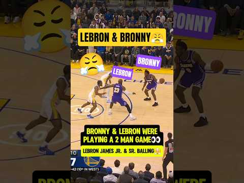 LeBron helping Bronny get COOKING😤