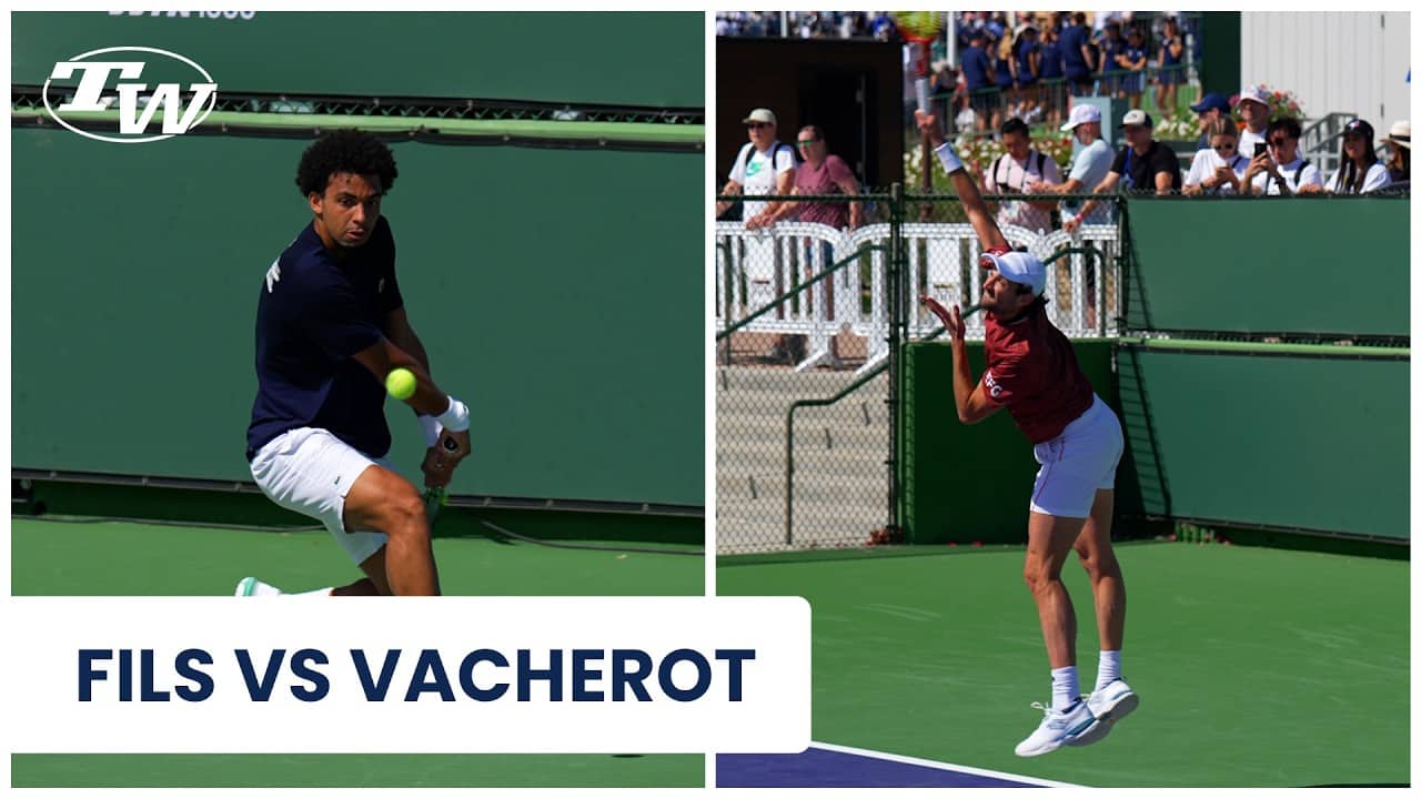 Arthur Fils & Valentin Vacherot Practice at Indian Wells + Full Gear Breakdown