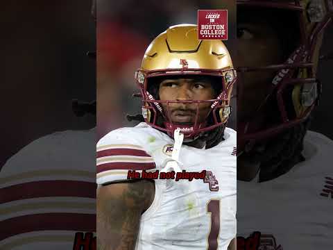 RETURN: Boston College got a major piece of their defense back as Daveon Crouch played against ND