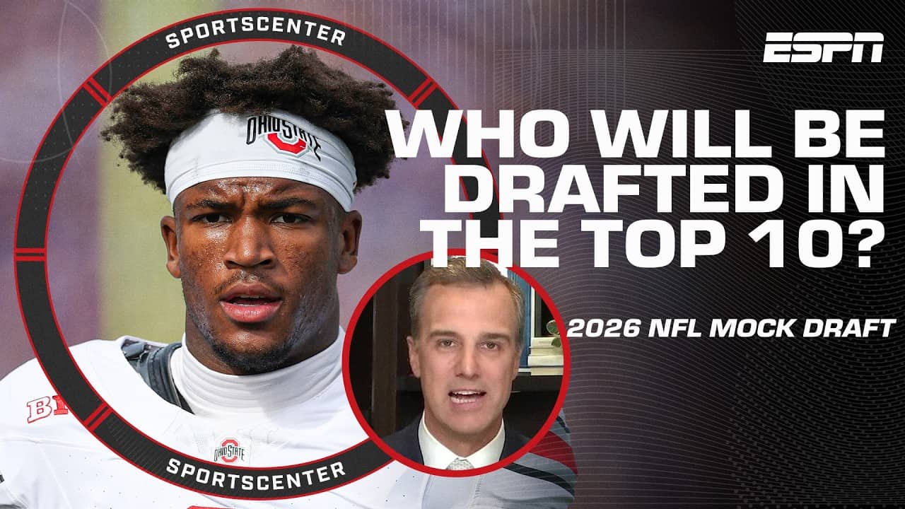 Daniel Jeremiah reveals the top 10 picks in his 2026 NFL Mock Draft 🏈 | SportsCenter