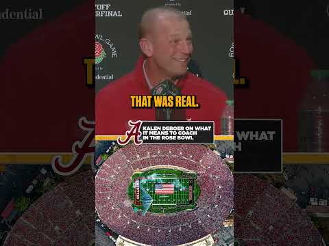 Soon Bama HC Kalen DeBoer will get to check off the Rose Bowl from his coaching "bucket list" 👏 #CFB