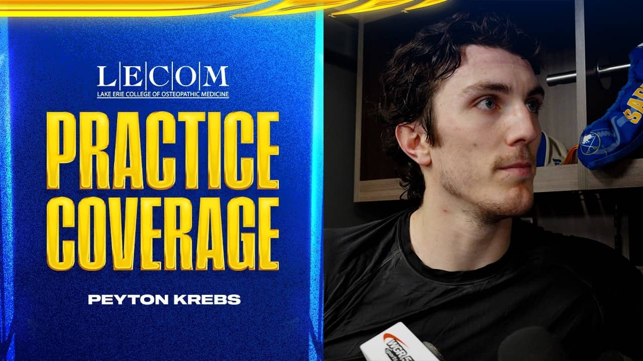 "Every Shift Is Important" | Peyton Krebs On Playoff Series With Boston Bruins | Buffalo Sabres