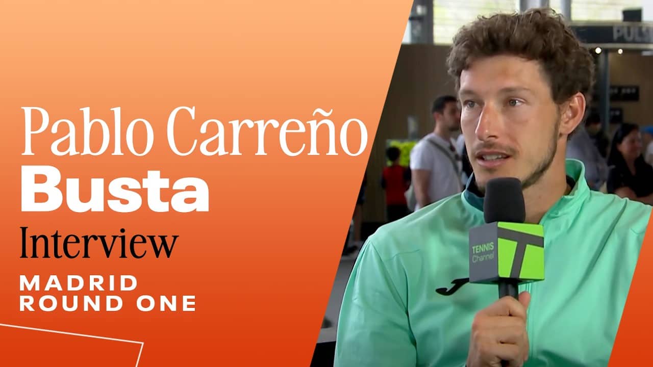 Pablo Carreno Busta talks progress since undergoing elbow surgery in 2023 | 2026 Madrid