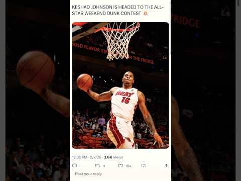 Keshad Johnson will participate in the NBA slam dunk contest! #nba #fyp #shorts