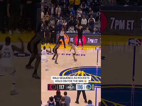 CRAZY ENDING ROCKETS VS WARRIORS 🤯