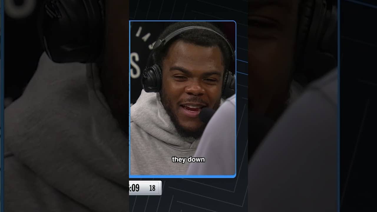 Day'Ron Sharpe brought the JUICE to the broadcast booth! 😂 #brooklynnets #nba #funny