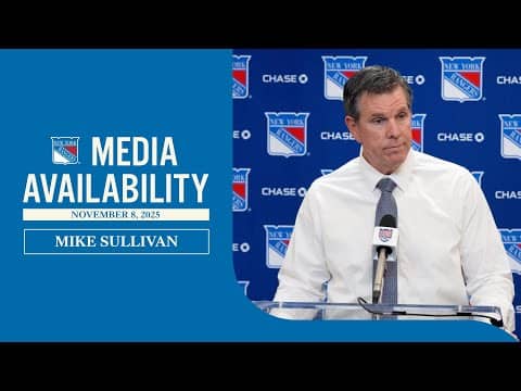 NYR vs NYI: Mike Sullivan Postgame Media Availability | Nov. 8, 2025