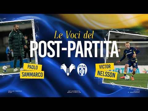 Serie A Enilive 2025/26 | Le voci del post partita: Sammarco e Nelsson