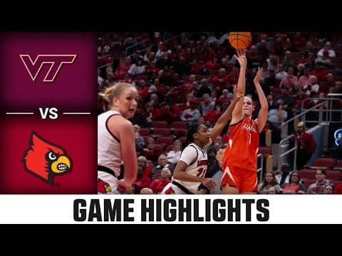 Virginia Tech vs. Louisville Game Highlights | 2025-26 ACC Women's Basketball