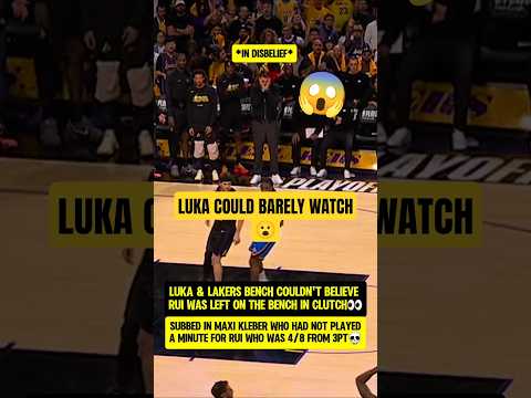 Luka COULDN'T BELIEVE Rui was BENCHED😮
