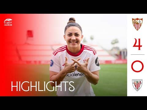 Sevilla FC Femenino - Athletic Club (4-0) Liga F Moeve | Resumen