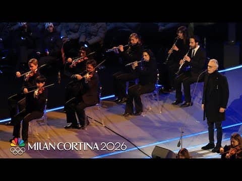 Andrea Bocelli brings the house DOWN at the Opening Ceremony | Winter Olympics 2026 | NBC Sports