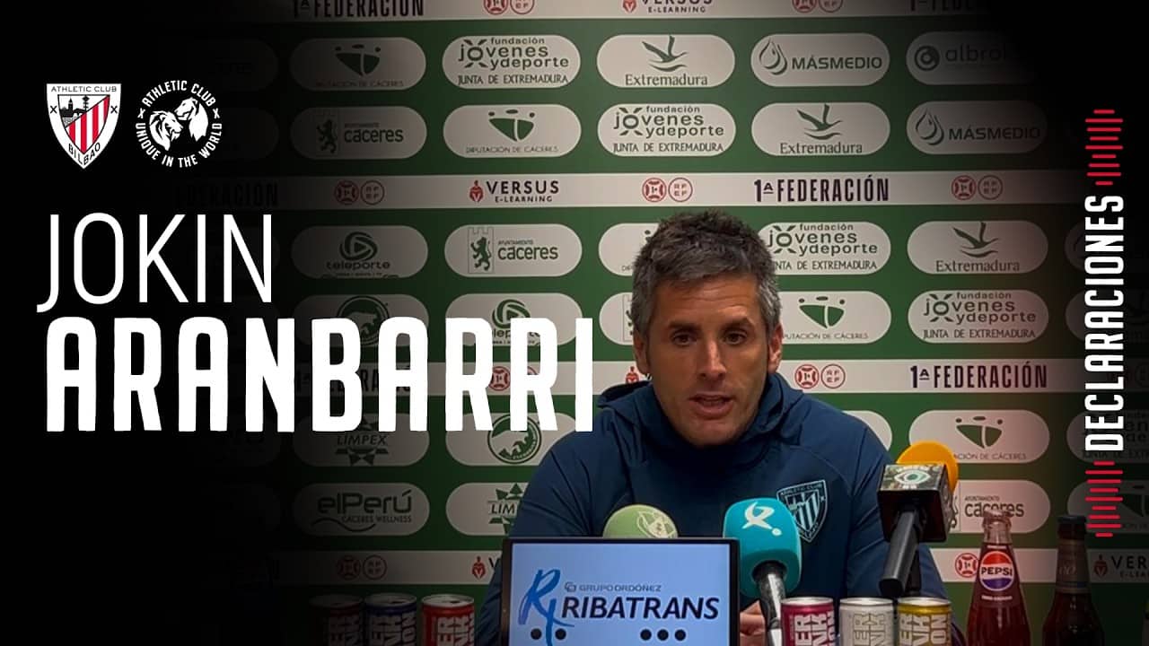 🎙️Jokin Aranbarri I post CP Cacereño 1-0 Bilbao Athletic l Primera Federación 2025-26 J32