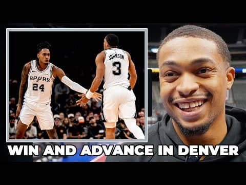 Keldon Johnson on the Chance to Clinch NBA Cup West Group C vs. Denver