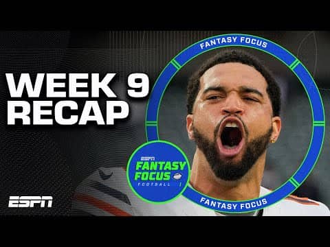 Week 9 Recap: Studs Who BALLED OUT and Duds Who FELL FLAT | Fantasy Focus 🏈