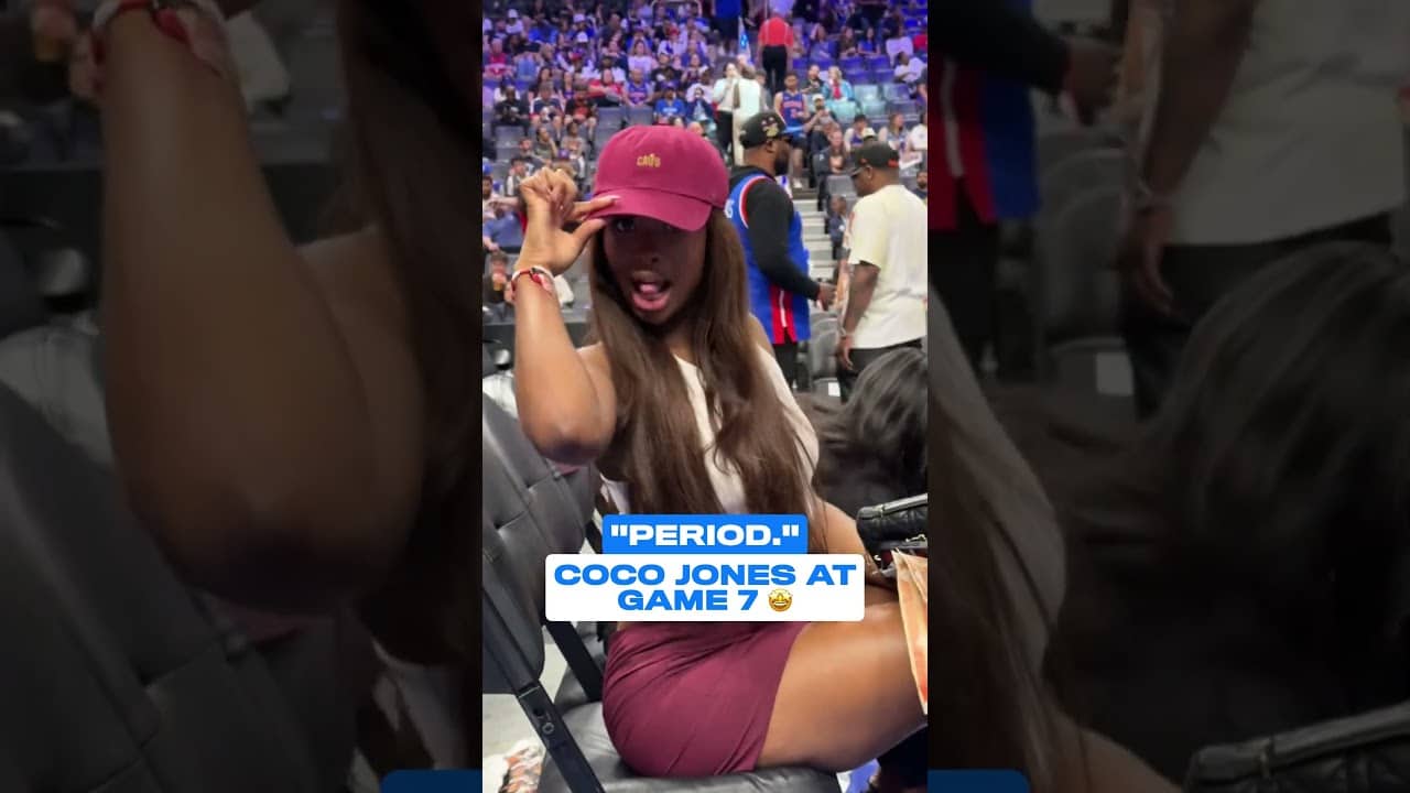 Coco Jones courtside supporting her fiancé 🤏🤩